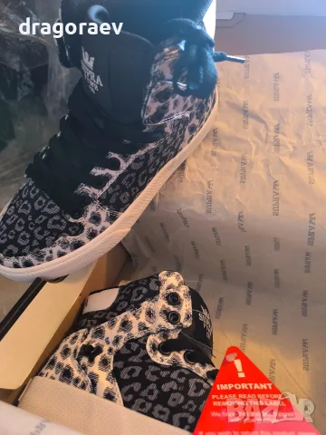 Нови кецове Supra Vaider static cheetah-white, снимка 11 - Детски маратонки - 56657970