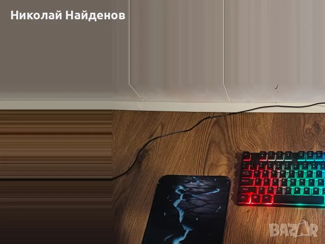 геймърска кабелна клавиатура + подарък геймърска подложка за мишка 