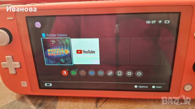 Nintendo Switch Lite цвят корал, снимка 6 - Nintendo конзоли - 56561441