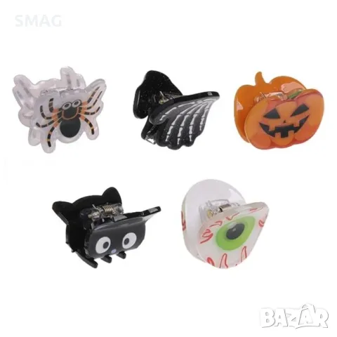 Комплект halloween шноли за момичета 5 броя 2.5 см_1255914