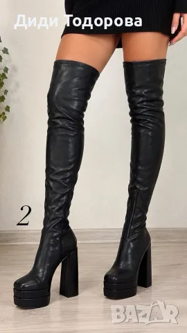 👢Богат избор на дамски ботуши, снимка 5 - Дамски ботуши - 56639262