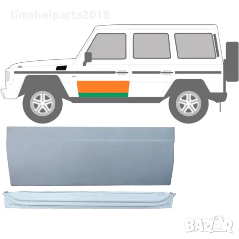 Комплект ремонтни панели за предна врата (вътрешен и външен), лява G-Class W460/W461/W463