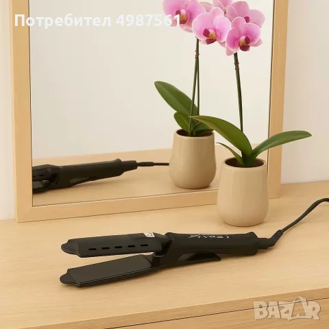 Турмалинова преса за коса с йони, 4 температури до 220°C