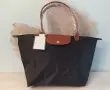 НОВА Longchamp – класическа, черна, L, дълги дръжки, снимка 1