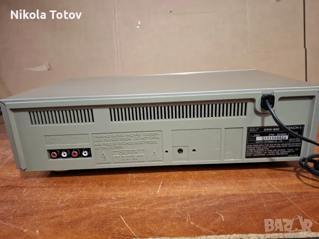 Продава се двукасетен дек Denon DRW-840. , снимка 7 - Декове - 56584079