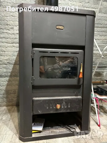 Камина с водна риза Prity 18kW, снимка 5 - Отоплителни печки - 56686900