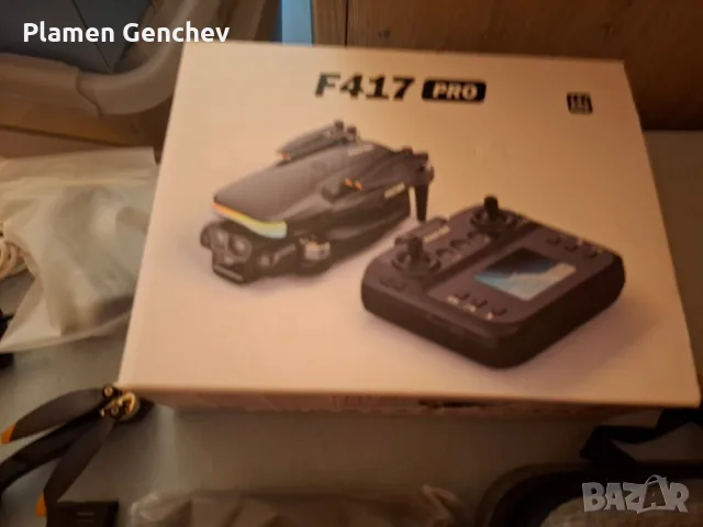 FPV мини дрон F417PRO с регулируема 1080P камера, дистанционно управление с LCD 