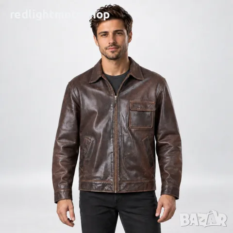 HOME BOY Мъжко кожено яке Винтидж L