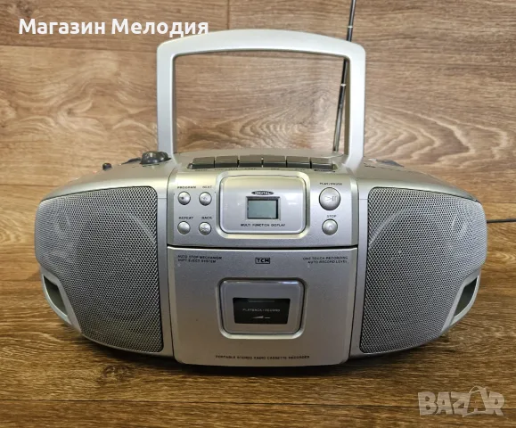 Радиокасетофон + CD TCM 96963 (Германия) – Стерео система с кристално радио и работещ CD плеър