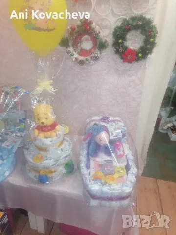 Торта от памперси , снимка 5 - Пелени, памперси - 56721627