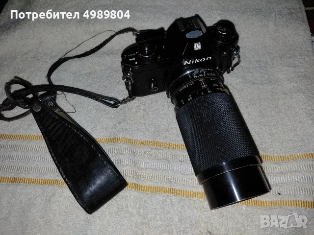 Nikon EM + soligor обектив, снимка 2 - Фотоапарати - 56697475