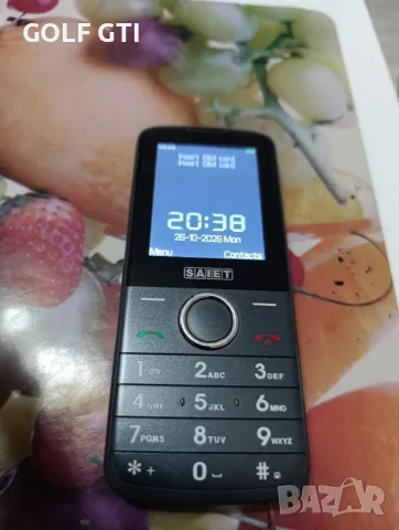 Телефон SAIET HANDY GSM 2 сим карти , снимка 2 - Телефони с две сим карти - 56662178