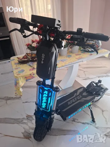 Електрическа тротинетка с двоен мотор APEFOX-T90 60V 31.2Ah, максимална мощност 6000W, максимална ск