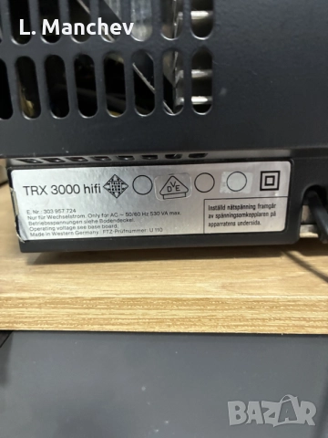 Усилвател Telefunken TRX3000 HIFI , снимка 5 - Ресийвъри, усилватели, смесителни пултове - 56672587