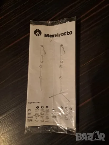 Manfrotto монопод 680B, снимка 5 - Чанти, стативи, аксесоари - 56601765