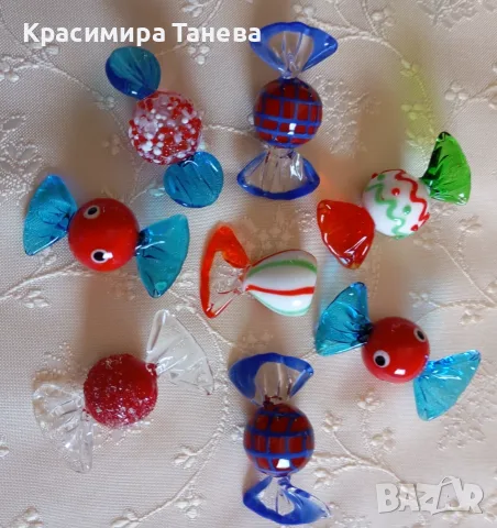 Стъклени бонбони , снимка 3 - Декорация за дома - 56654959