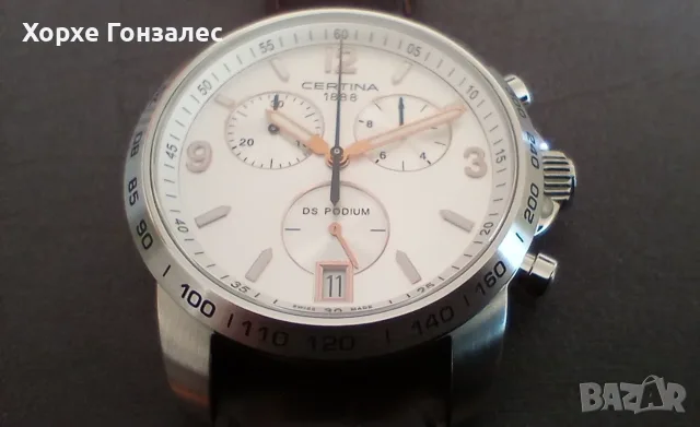 Certina DS Podium Chronograph, 40мм, снимка 3 - Мъжки - 56719120