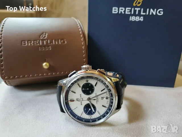 Breitling Premier Chronograph "Panda" 42mm Steel, снимка 2 - Мъжки - 56617193
