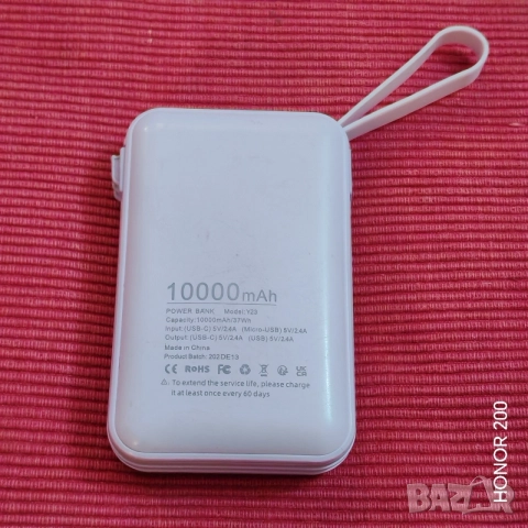 Преносима батерия YOBON 10000 mAh. , снимка 2 - Външни батерии - 56578607