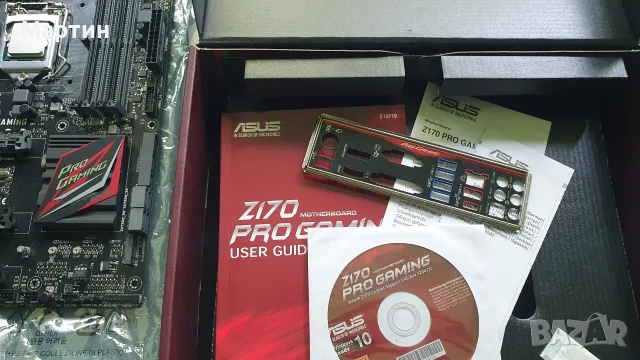 Дъно Asus Z170 Pro Gaming + Процесор Intel Core i5-6600K, снимка 9 - Дънни платки - 56624513