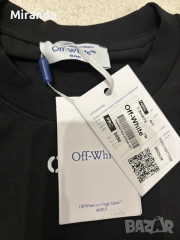 Off White мъжка тениска М, снимка 4 - Тениски - 56647561