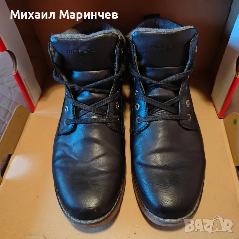 Мъжки кожени боти Матстар, снимка 7 - Мъжки боти - 56554935