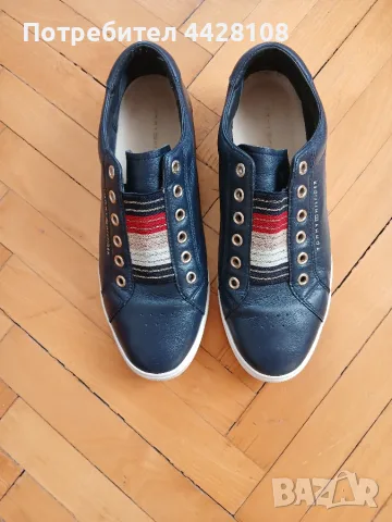 Оригинални кожени кецове Tommy Hilfiger