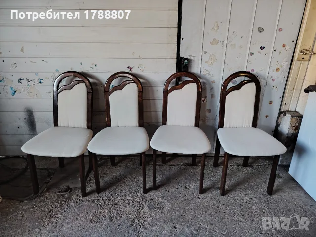 4 броя дървени столове , снимка 3 - Столове - 56578135