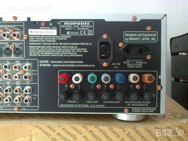 MARANTZ - SR-5500 , снимка 5 - Ресийвъри, усилватели, смесителни пултове - 56604234