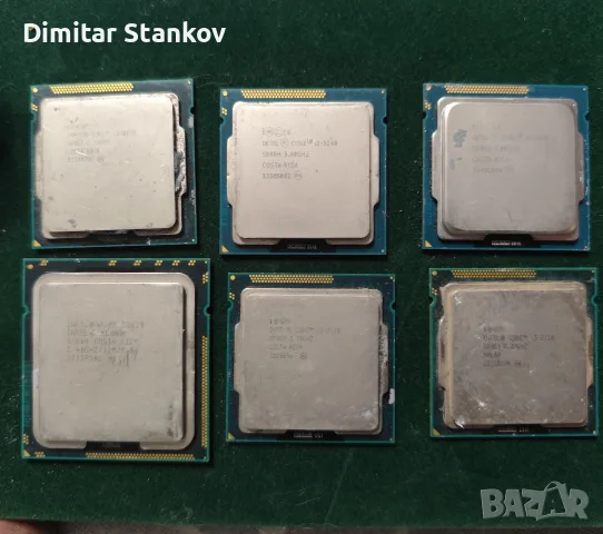 6 броя процесори интел Intel i3 и един xeon