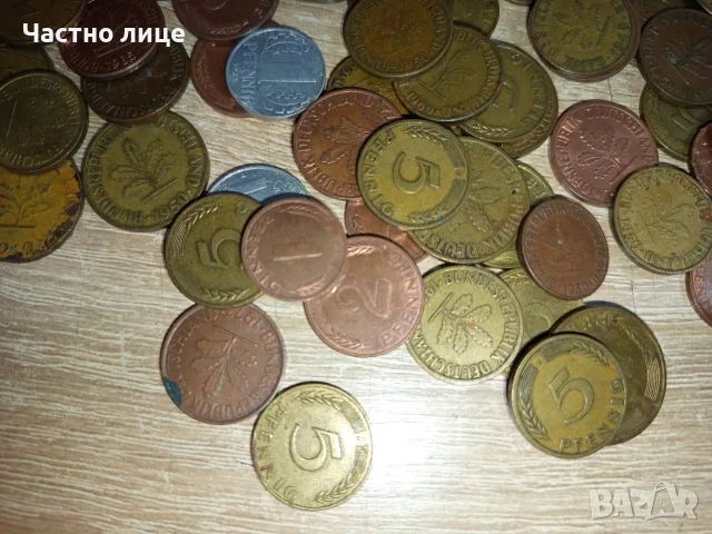 "Pfennig" 1,2,5,10. (105,броя!), снимка 2 - Нумизматика и бонистика - 56713874