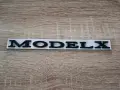 черен надпис Tesla Model X, снимка 1
