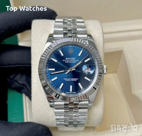 Rolex Datejust 41mm Steel Blue Dial Automatic Различни Варианти, снимка 6 - Мъжки - 56609495