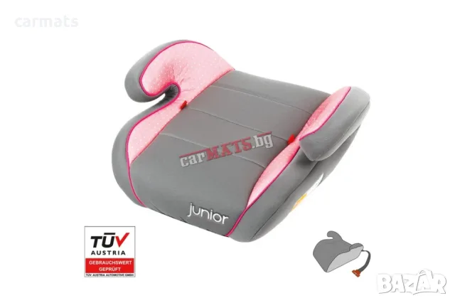 Детско столче за кола Petex Junior - Moritz - розов цвят