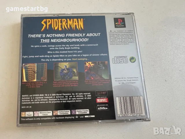 Spider-Man за PS1, снимка 2 - Игри за PlayStation - 56647988