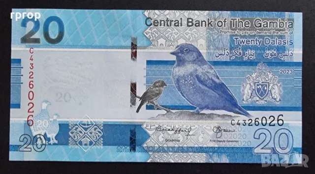 Гамбия. 20 даласи. 2023 година.UNC.