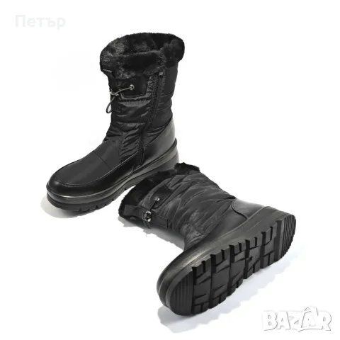 ДАМСКИ АПРЕСКИ В ЧЕРЕН ЦВЯТ код 18059, снимка 3 - Дамски апрески - 56738136