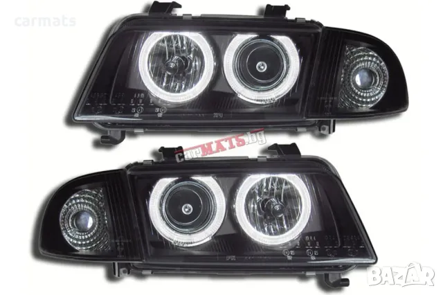 Кристални фарове ANGEL EYES за Audi A4 B5 (1995-1998) - черни