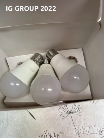 3 бр. Aigostar Smart LED E27 9W – RGB + Wi-Fi / Bluetooth, 806 lm, снимка 2 - Крушки - 56687349