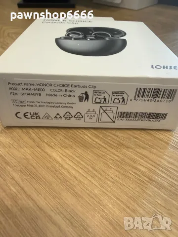 True wireless headphones HONOR CHOICE EARBUDS CLIP ACTIVE BLACK, снимка 3 - Bluetooth слушалки - 56560586