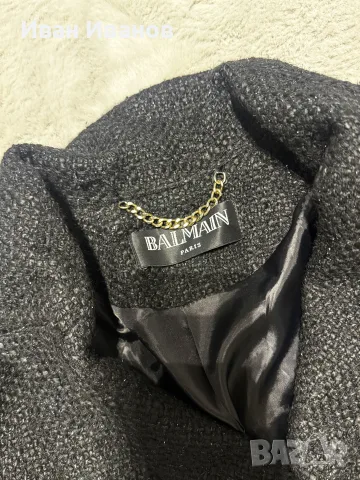 вталено сако Balmain букле, снимка 4 - Сака - 56653358