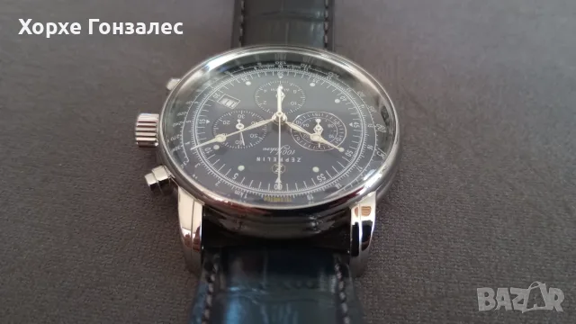 Zeppelin Chronograph Alarm 43mm , снимка 3 - Мъжки - 56717825