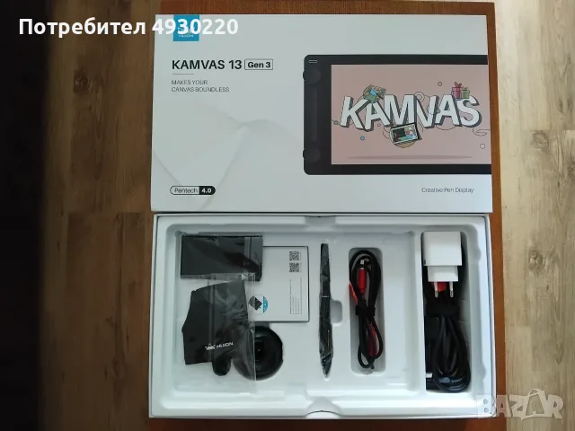 Продавам Графичен таблет HUION Kamvas Pro 13, снимка 4 - Таблети - 56596066