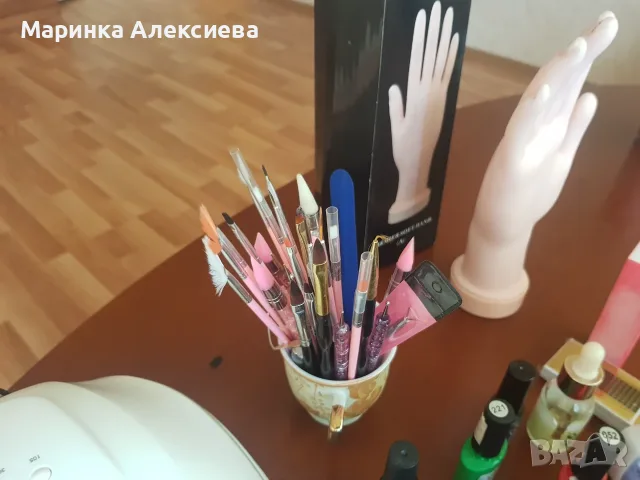 Печка за гел лак комплект, снимка 4 - Продукти за маникюр - 56633934
