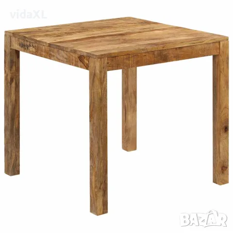 vidaXL Трапезна маса, мангово дърво масив, 82x80x76 cм