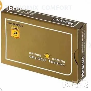Две  тестета Покер карти  сто процента пластик Golden Trophy Modiano