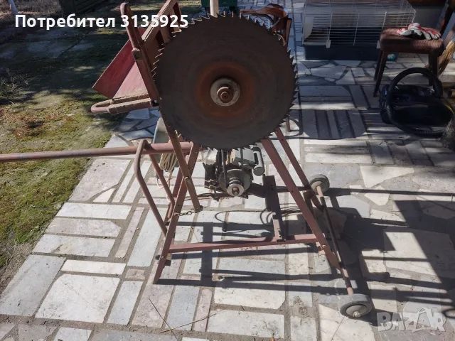 Циркуляр за дърва с електро мотор, снимка 2 - Триони и циркуляри - 56255434