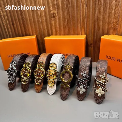 Louis Vuitton колани дамски и мъжки, снимка 15 - Колани - 56619374