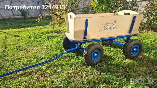 Чисто нова традиционна немска ръчна количка (тип Bollerwagen)