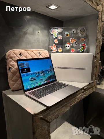 КАТО ЧИСТО НОВ Macbook Air M1, 95% батерия + подаръци